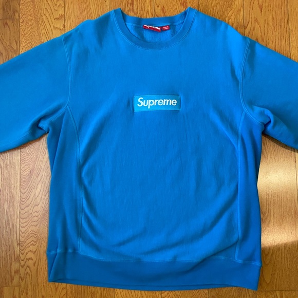 Supreme Box Logo Crewneck (FW18) Bright Royal, XL - Picture 6 of 10